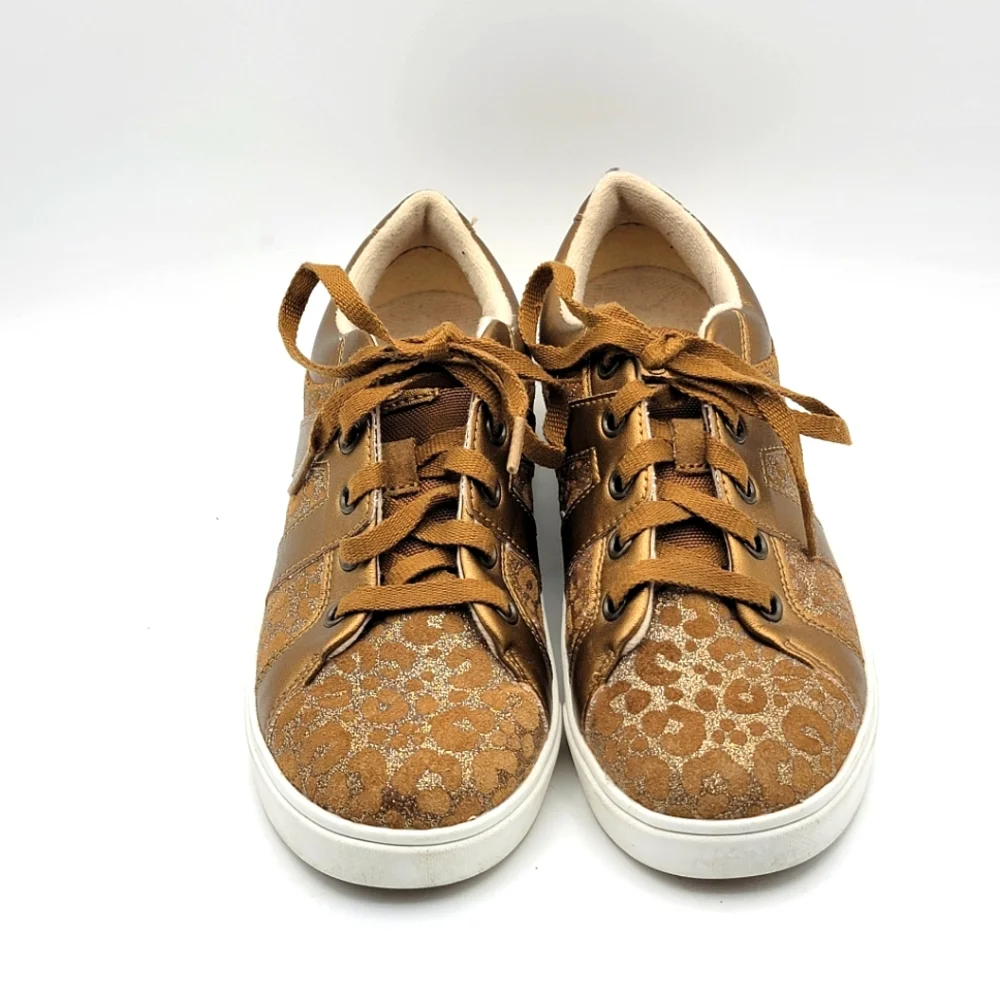 LIKE NEW!!! Ugg Kids' Marcus Sneaker Glitter‎ Leopard. SIZE 3. #1163